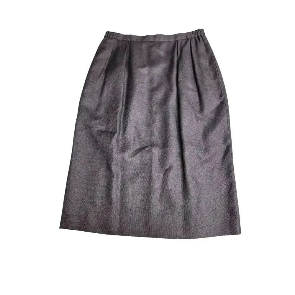 Jones New York Navy Skirt Suit with Gold Buttons - Picture 5 of 14